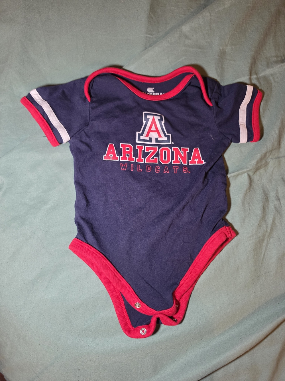 Colosseum Navy and Red Arizona Wildcats Baby Bodysuit